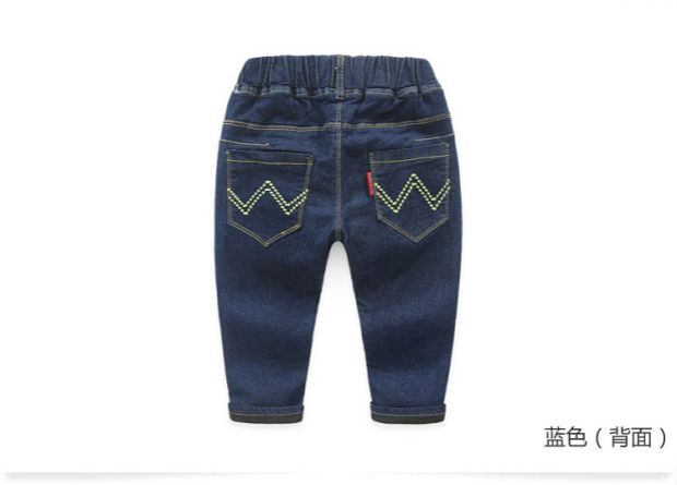 Quần jean thêu cho bé 2018 Mùa đông mới cho bé trai Mặc quần trẻ em sang trọng shop trẻ em