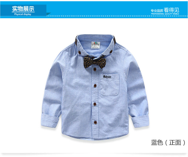 Chemise garcon à manche longue - Ref 2081925 Image 69