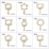 Mirror Woody White Germ Mold Wooden Super Light Clay Color Clay DIY Pearl Snowflake Clay Color Painted accessories