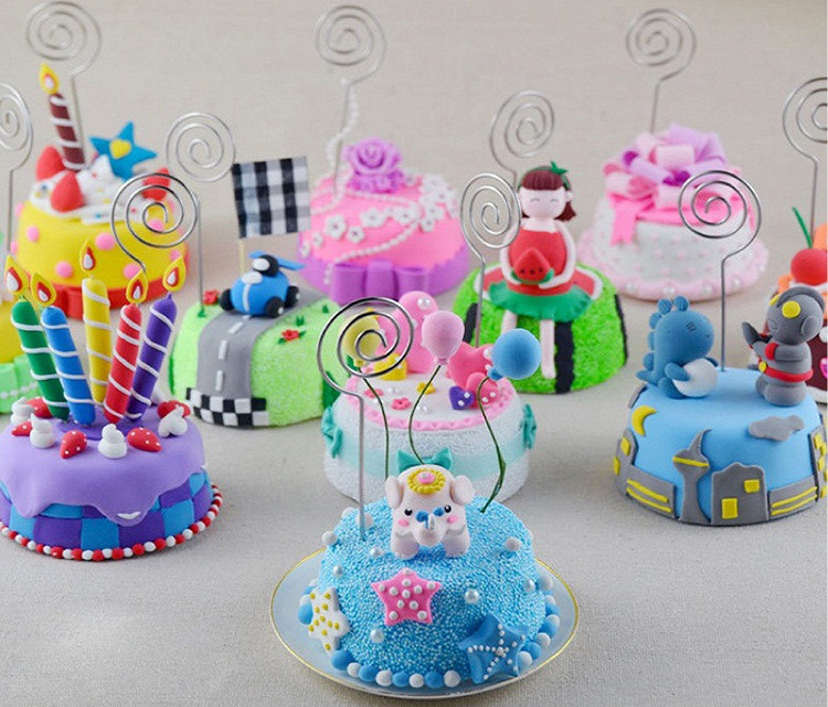 [Ghi chú thư mục] chủ thẻ kinh doanh thư mục tin cực giấy ánh sáng đất sét 3D màu bùn bông tuyết đất sét mềm gốm phụ kiện handmade TỰ LÀM đồ chơi đất nặn cho bé