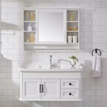 Carbon fiber bathroom cabinet combination bathroom vanity mirror washbasin washstand storage cabinet washbasin cabinet wall cabinet