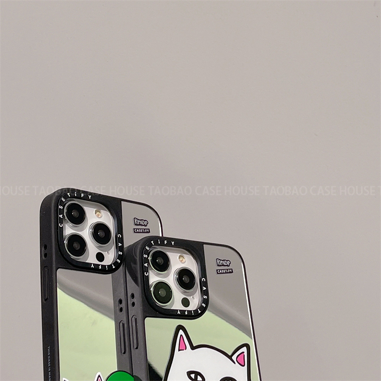 Reflection Mirror RIPNDIP Cat 15, 14, 13, 12, 11 iPhone Case