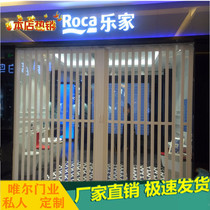 Folding PVC sliding door Factory shop balcony Kitchen bedroom invisible partition Bathroom bathroom hanging rail sliding door