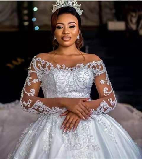 Wedding Dress Long Sleeve Bride Dresses A-Line Bridal Gowns