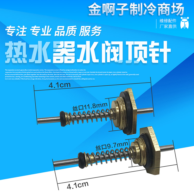 Gas water heater water valve assembly Water and gas linkage valve thimble hexagon nut Spring needle water heater accessories