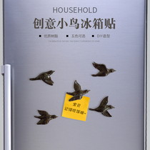 Bird magnetic refrigerator stickers Nordic ins creative refrigerator message stickers magnet decoration set of cartoon magnet