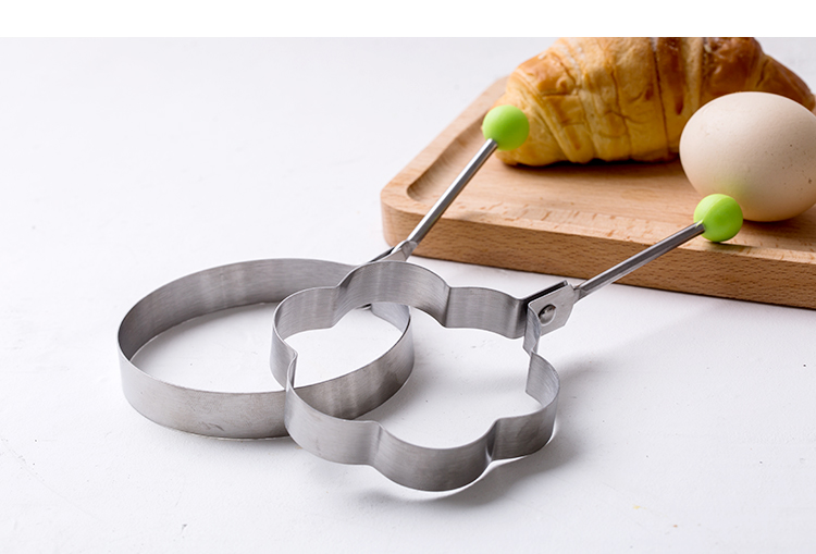 Hua Khánh thực phẩm lớp inox mô hình omelette Sáng tạo dày hộ gia đình DIY tình yêu túi trứng chiên khuôn - Tự làm khuôn nướng khuon banh bao