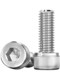 American-made British 304 stainless steel hexagonal screw cylindrical head fine tooth thick tooth bolt cup head screw UNC/UNF
