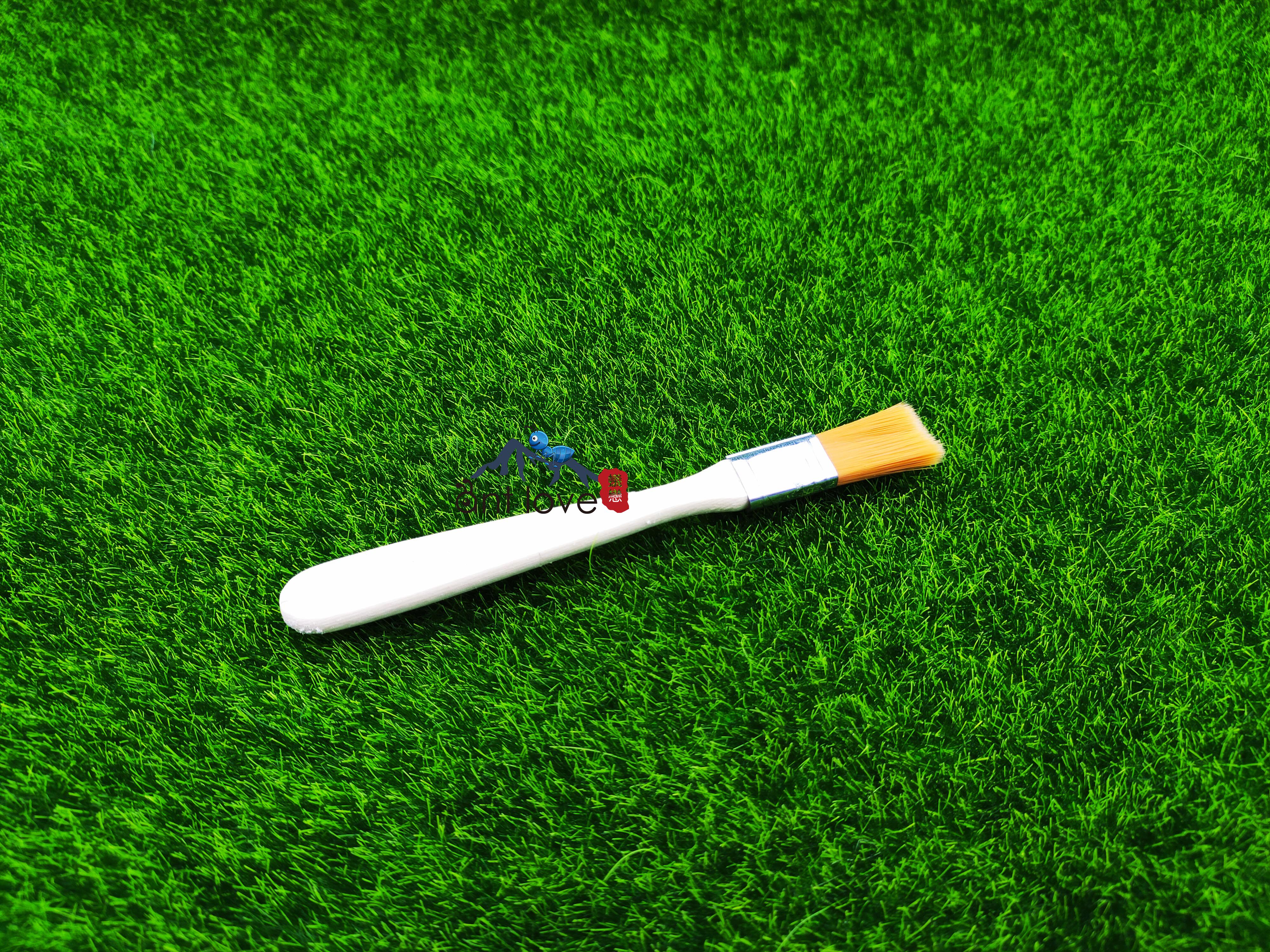 The ants are small and soft with a little brush.