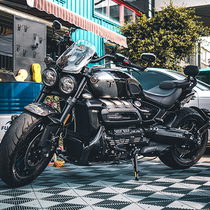 Triumph Rocket 3 Rocket III carbon fiber guard anti-fall bumper engine protection leg guards