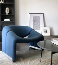 Creative chair Streamer chair Designer M-shaped chair Hotel villa reception chair Net red chair