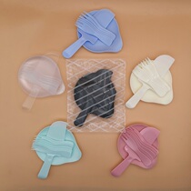 High-grade birthday cake knife and fork plate thick water drop plate wave fork disposable plastic knife and fork plate set tableware