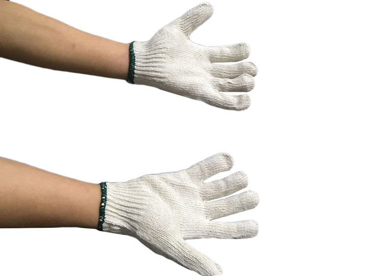 Dongjiang Red 500g gloves Raubao thickened abrasion resistant cotton wire gloves Working labour nylon cotton yarn glove Lauprotect