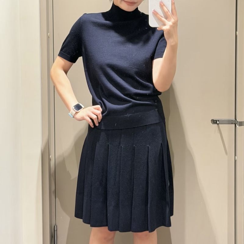 Cos Style Women's Clothing Standard Fit Merino Wool Short-Sleeved Top 2026 Autum New Product 1351372001