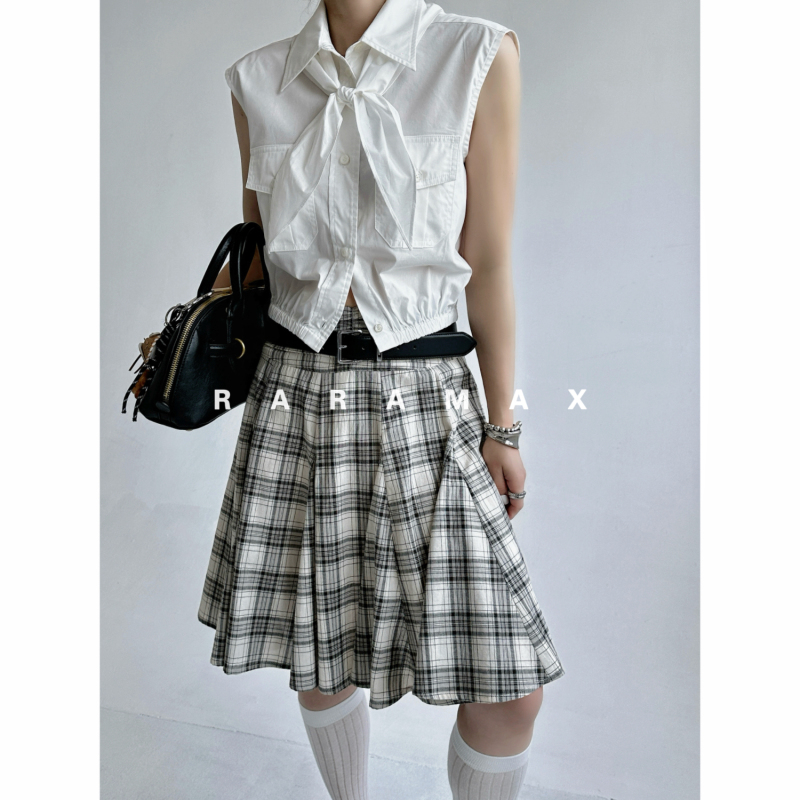 Raramax Is a Styling Tool That Can Create Stunning Looks~ Miu-Style Detachable Scarf Sleeveless Shirt, Perfect for Layering or Wearing Alone