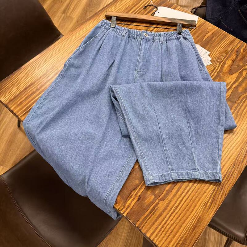 Three-Season Style Pure Cotton Denim Balloon Pants~Free Shipping for Two Pieces, No Returns or Exchanges