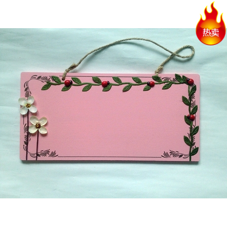 Net red wind Listing custom wooden card Welcome to the House card kindergarten class card pastoral style reminder card