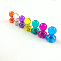 Magnetic transparent color trumpet magnetic pushpin magnetic buckle iron iron teaching office calligraphy and painting advertising neodymium iron boron strong