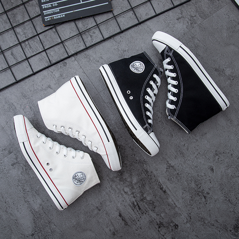 Pull back canvas shoes men's high-top canvas shoes men's casual all-match shoes men's shoes 2022 new summer skate shoes men