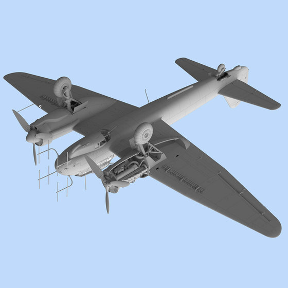 3g Model Icm Assembled Aircraft 48239 1/48 Ju 88C-6B Night Fighter