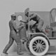 3g Model Icm Assembled Car Model 24019 1/24 Ford T-Type Light Van Including Loader