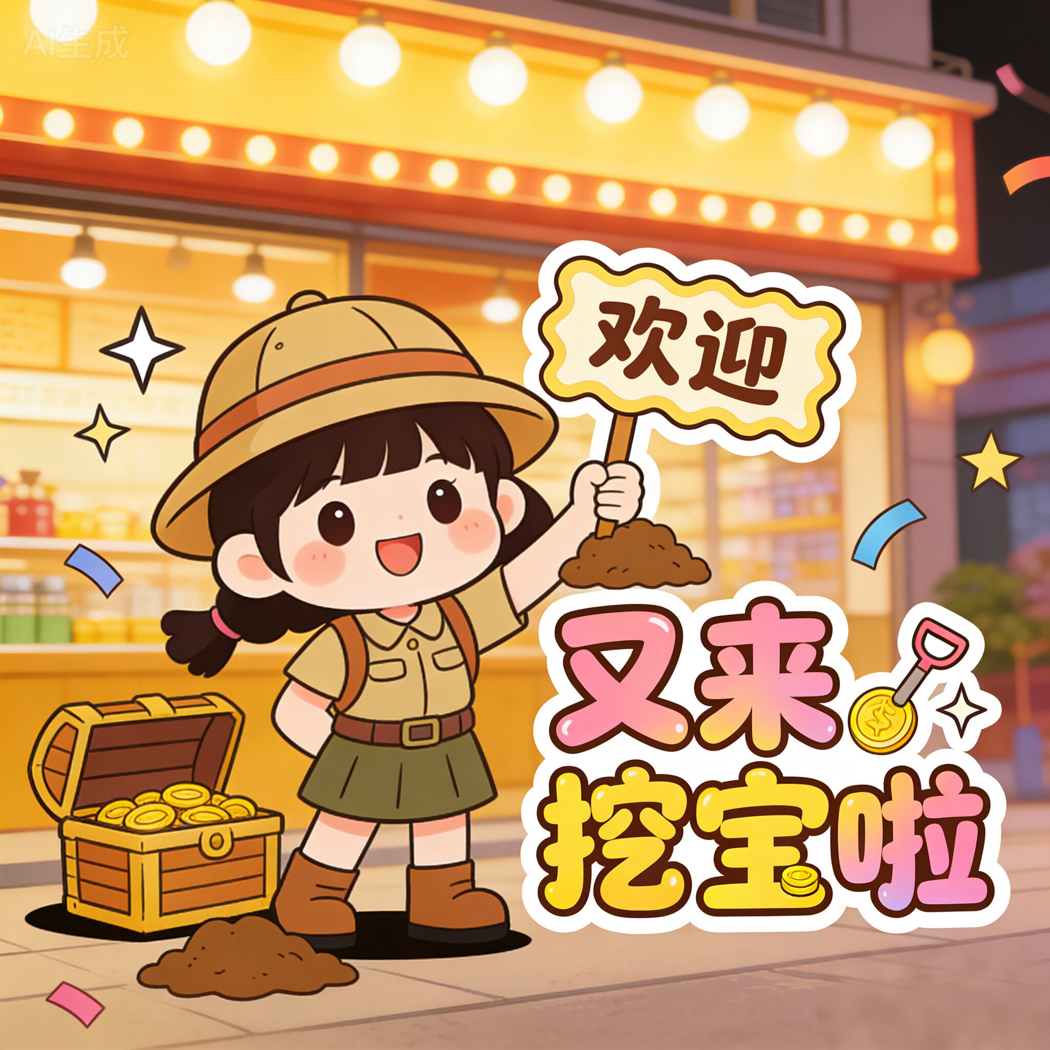 又来挖宝啦的LOGO