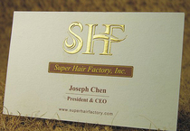 600 gr Italian cotton card embossed business card printed press concave indentation gravure business card high-end design