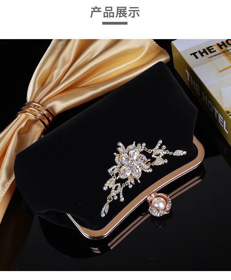 Клатч 2023新款结婚手包女婚礼新娘手拿包红色手提包配礼服包包旗袍小包 OTHER