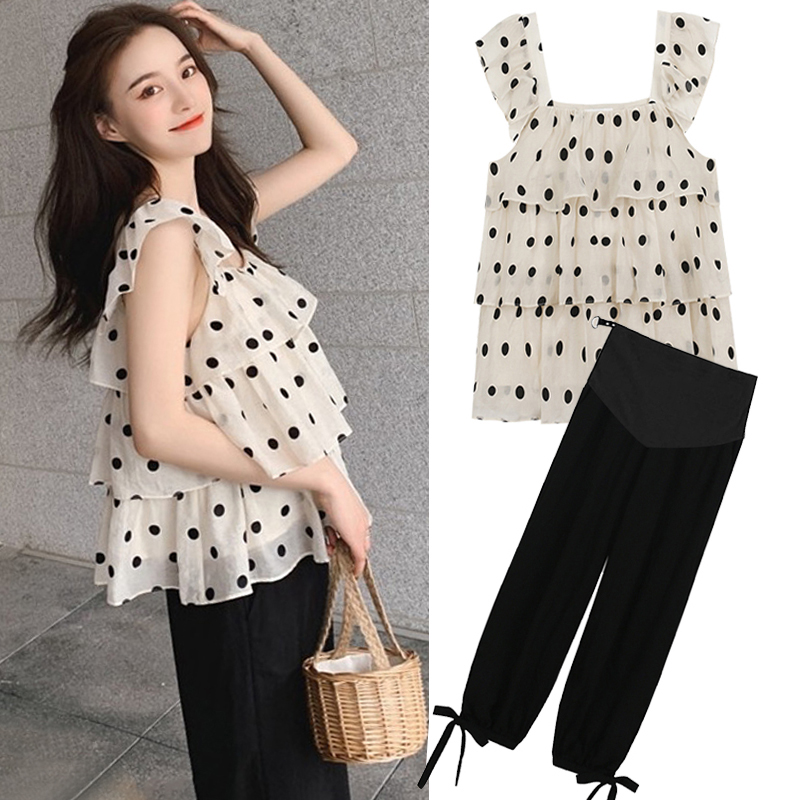 Pregnancy Maternity Dress Summer Suit Out of fashion Tidal Hot Mother 2020 Summer Style Net Red Ocean Pregnant Woman Summer Dress Ocean Dress