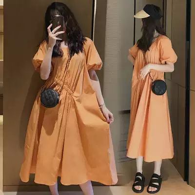 Pregnant Women summer dress summer skirt fashion 2021 net red Foreign School pregnant women's fashion hot mom personality summer dress