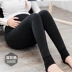 Đặc biệt hàng ngày phụ nữ mang thai quần legging mùa thu đông cộng với nhung dày cỡ lớn nâng bụng quần bước lên quần mặc cotton mỏng cotton ấm quần bầu ngắn Phụ nữ mang thai quần / quần bụng