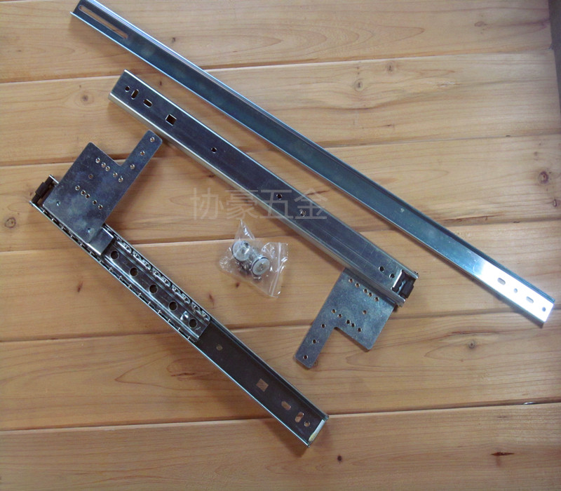 Concealed flat door slide rail wardrobe wine cabinet TV cabinet door track TV guide rail upturned sliding track