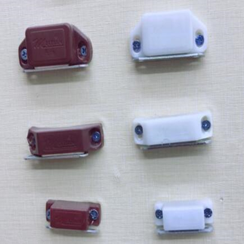 Drawer plastic cabinet door suction white cabinet magnetic suction furniture touch door touch whole cabinet magnetic clamp Brown