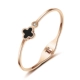 Vòng tay vàng hồng hôn cá Song Ngư Không phai mạ Vàng 18K Trang sức Vàng Mở Vòng tay bằng thép Titan vòng cuff bạc
