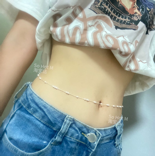 Сексуальная цепочка из жемчуга, брендовая универсальная цепь