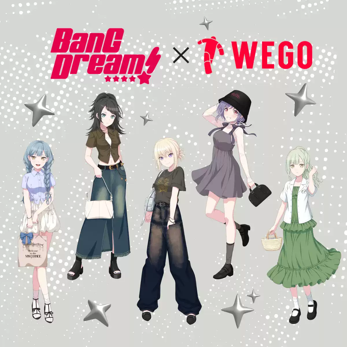 現貨日版Bang Dream WEGO Ave Mujica 豐川祥子三角初華若葉睦