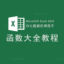 (I want to self-study network) Excel2013 function of office tutorial video tutorial A523
