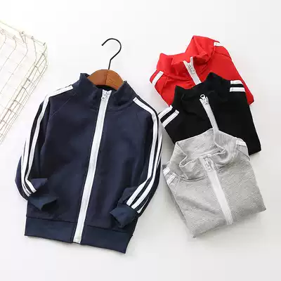 Children's clothing boys and girls coat Spring and Autumn 2018 new autumn children's suit sports zipper cardigan