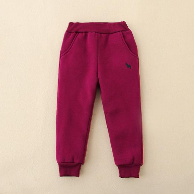 Đặc biệt hàng ngày mùa đông trẻ em da cừu dày cotton quần bé trai cộng với quần nhung ấm mồ hôi quần quần xinh cho bé 