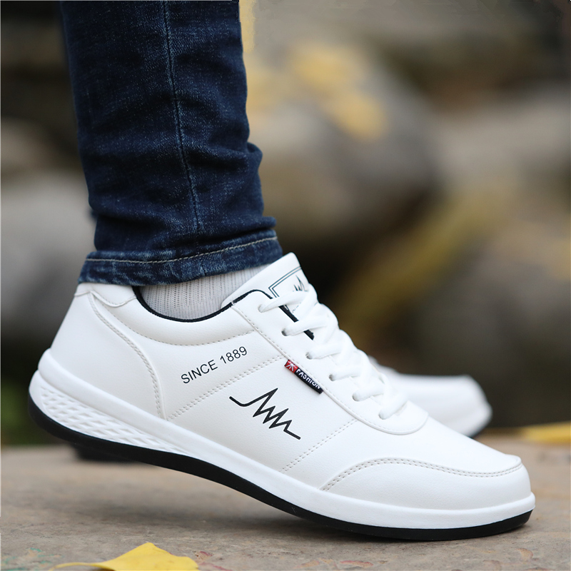 Old Beijing cloth shoes men's summer tide shoes new breathable leather waterproof sports shoes all-match casual shoes Korean version of the shoes