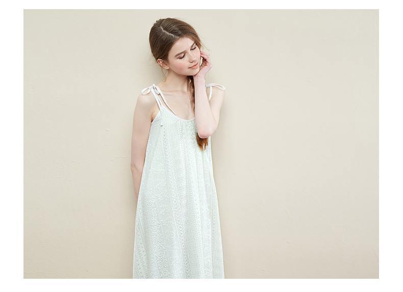 GUKOO vỏ trái cây ren váy ngủ mùa hè gợi cảm đồ ngủ gợi cảm của phụ nữ sling công chúa nhà dịch vụ bộ nhung thu đông