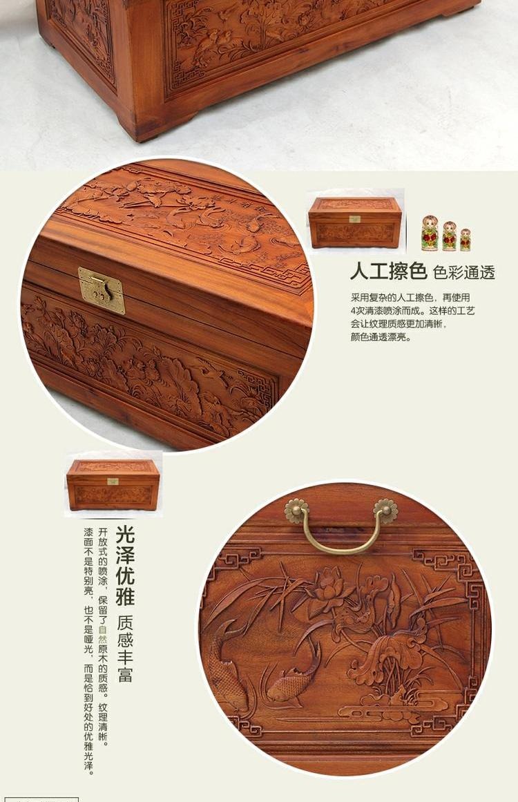 Hộp Elm, hộp gỗ long não, hộp đám cưới gỗ rắn, quà cưới, bộ sưu tập sách, hộp chạm khắc, thư pháp và bộ sưu tập tranh - Cái hộp thùng gỗ đựng đồ