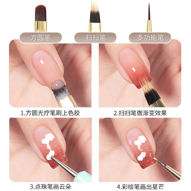 Japanese Style Nail Art Brushes for Professional Gel - Detail image 4