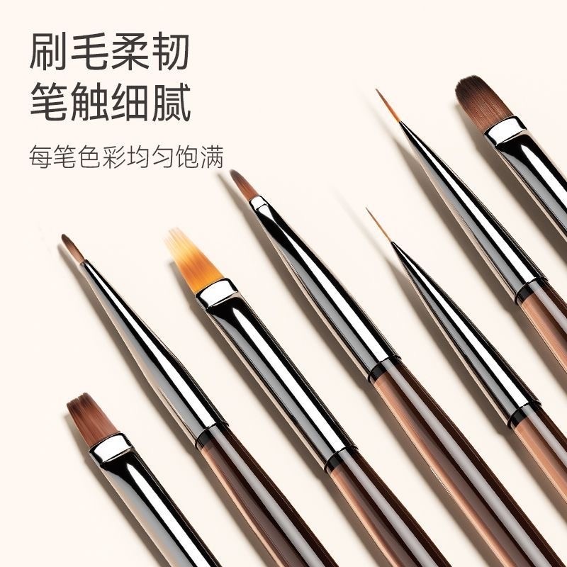 Japanese Style Nail Art Brushes for Professional Gel - Detail image 2