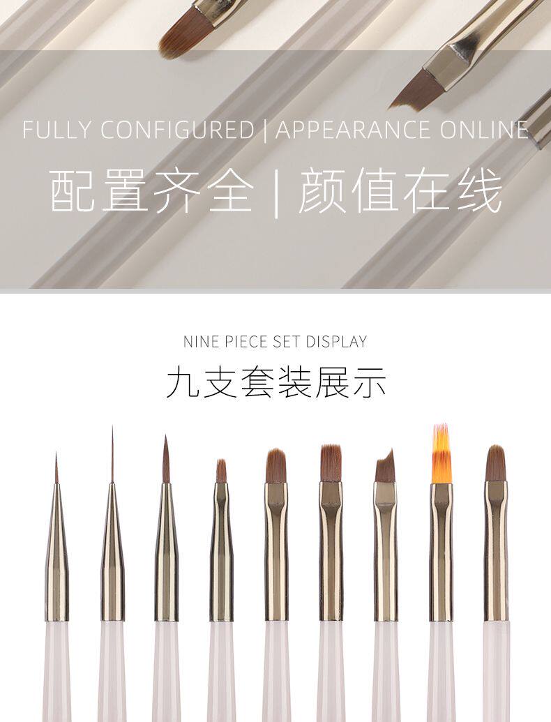 Buy 9-Piece Professional Nail Art Set for Salon Quality DIY - Detail image 4