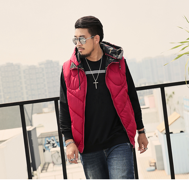 Áo vest nam hai mặt cotton cộng với phân bón XL 2018 quần áo thu đông mới cách phối đồ nam đẹp