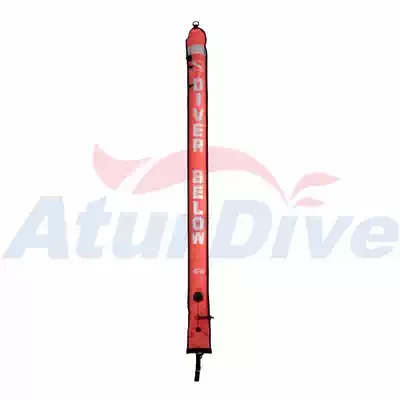 AturDive SMB 180*15cm nylon diving elephant pull buoy two-stage inflatable orange red 2019 new