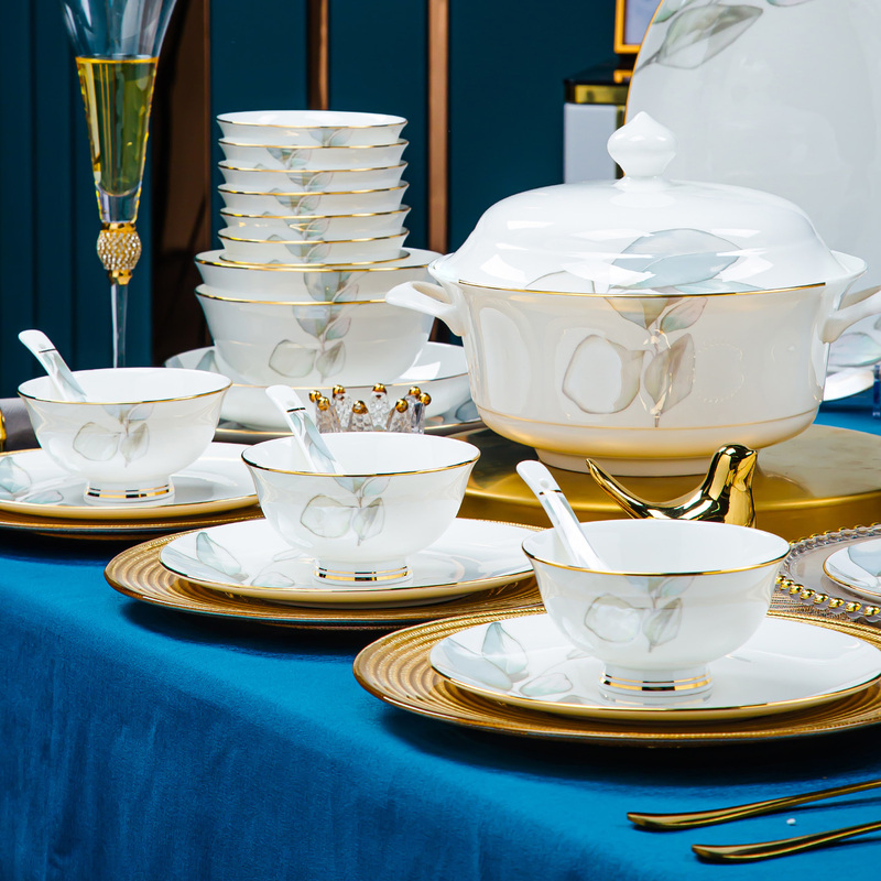 Dish Set for Home Use 2026 New Model High-Value Jingdezhen Chinese-Style Ceramic Bowls and Plates Tableware for Moving into a New Home Dish Set for Home Use 2026 New Model High-Value Jingdezhen Chinese-Style Ceramic Bowls and Plates Tableware for Moving into a New Home