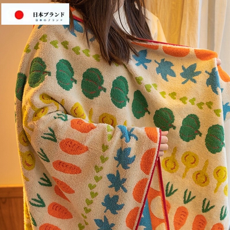 Japanese Jt Pure Cotton Bath Towel, Children's Bath Wrap, Household Absorbent All-Cotton Towel for Men and Women, Adult Quick-Drying Large Towel, Soft
