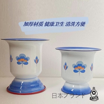 Japans JT spittoon toilet bedroom household enamel urinal urinal bucket bedpan for girls children and the elderly in bed mobile bucket